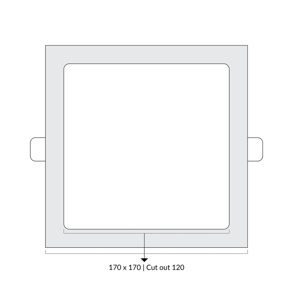 LTF 12W Square Panel light Sigma Daylight