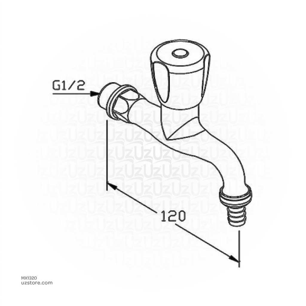 Kludi Rak BIBCOCK DN15 RAK35002