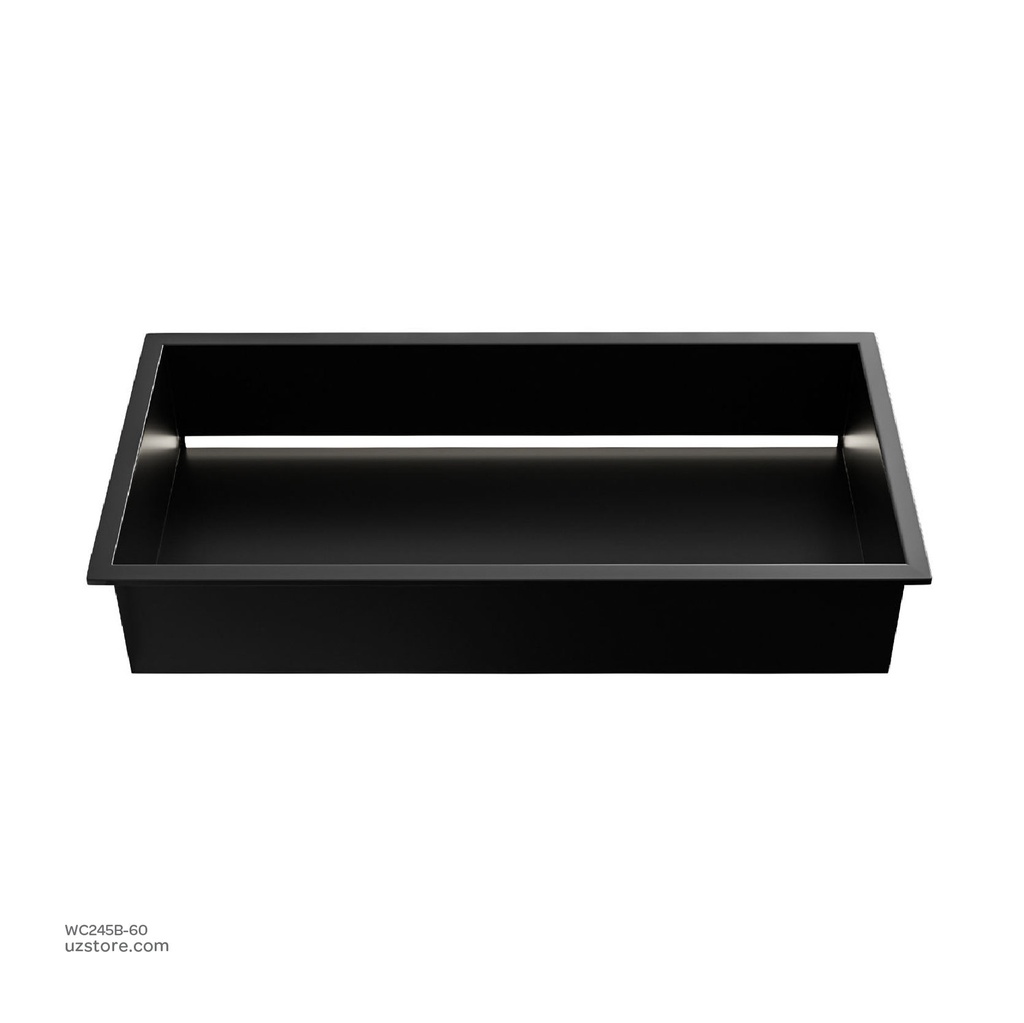 Matte Black Stainless steel Single Niche walls with light  , B1021B-LED