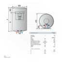 WATER HEATER ARISTON 50Ltr Vertical Made in Italy