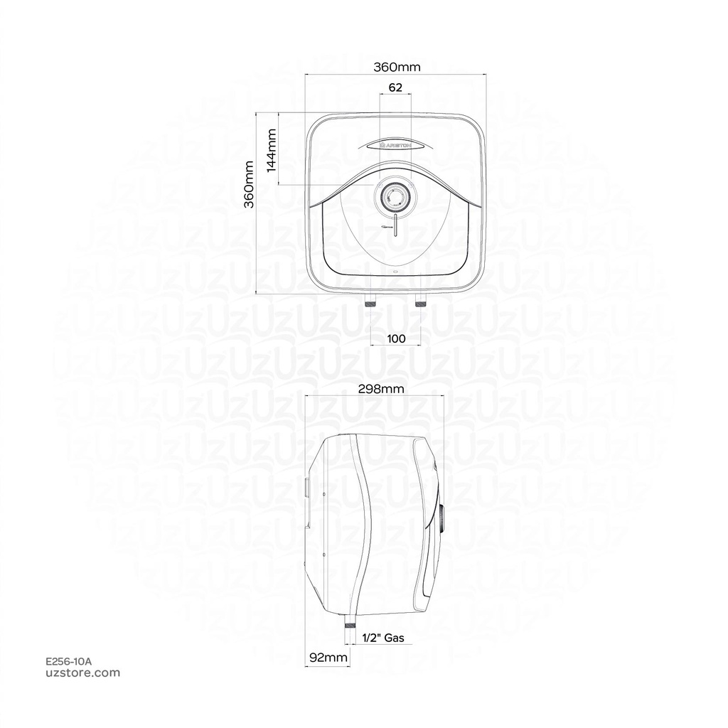 Ariston Andris Water Heater RS 10/3 3100631 10Ltr