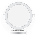 OMEX - RD Slim panle Light Led 3w WW