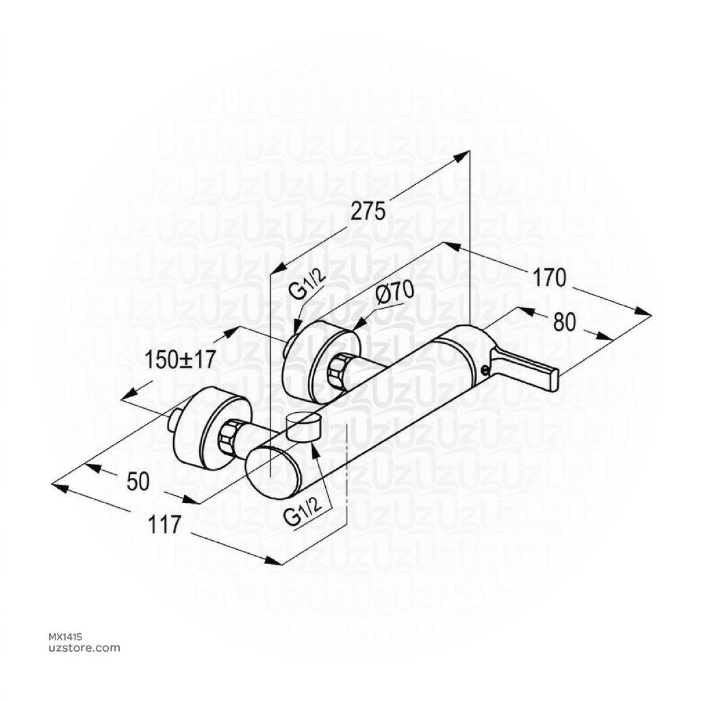 Kludi RAK PASSION 13005 Single Lever Shower mixer