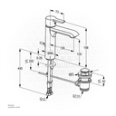 Kludi RAK PASSION 13060-03.GD1 Single Lever XL basin mixer Gold