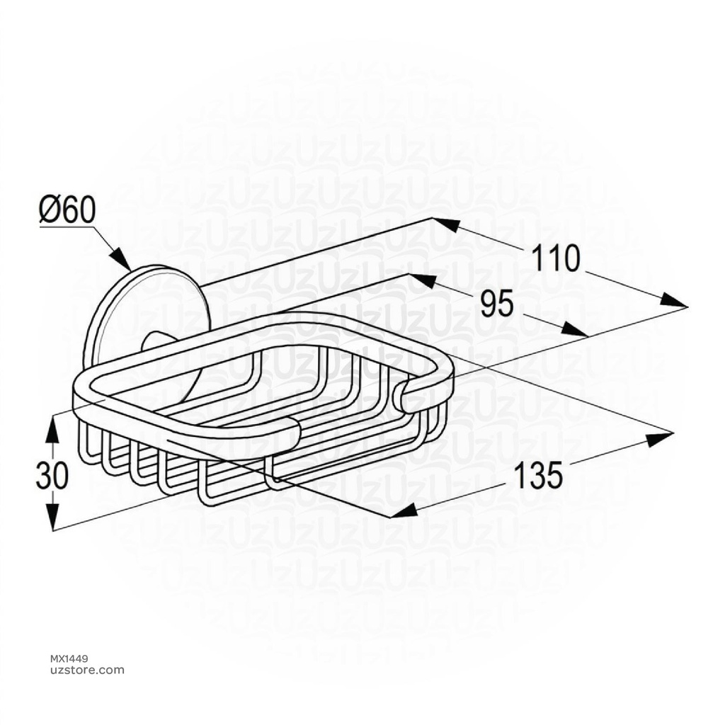 Kludi RAK Brass Soap Dish RAK 21002