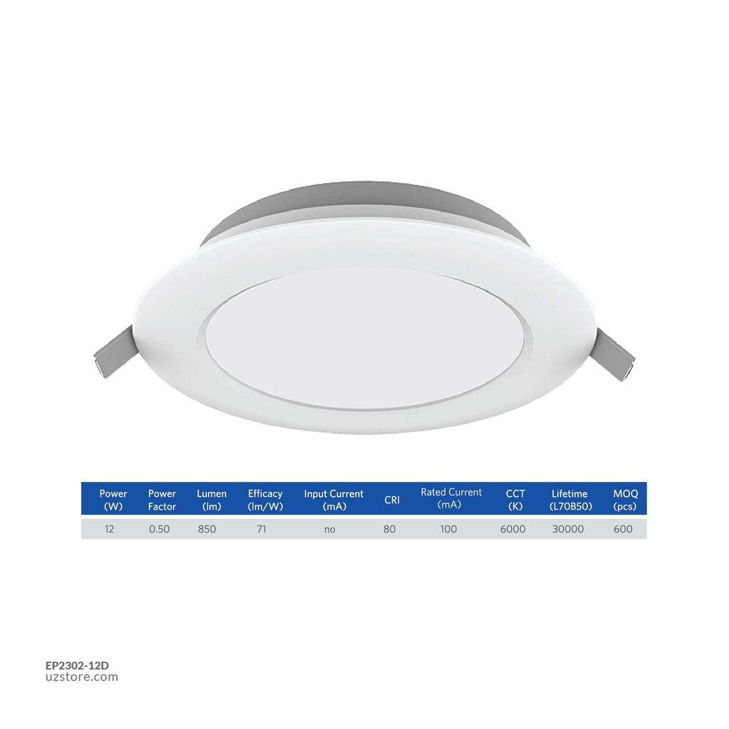 OPPLE LED Down Light Ecomax II Slim RC-HPF ESII R150 12W , 6500K-WH Day Light 