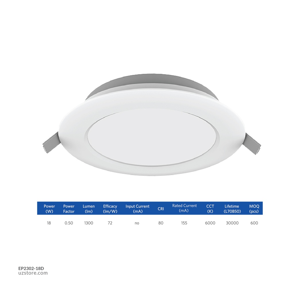 OPPLE LED Down Light Ecomax II Slim 18W , 6500K Day Light 