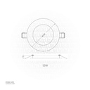 OPPLE LED Down Light Ecomax II Slim RC-HPF ESII R150 12W , 3000K-WH Warm White 