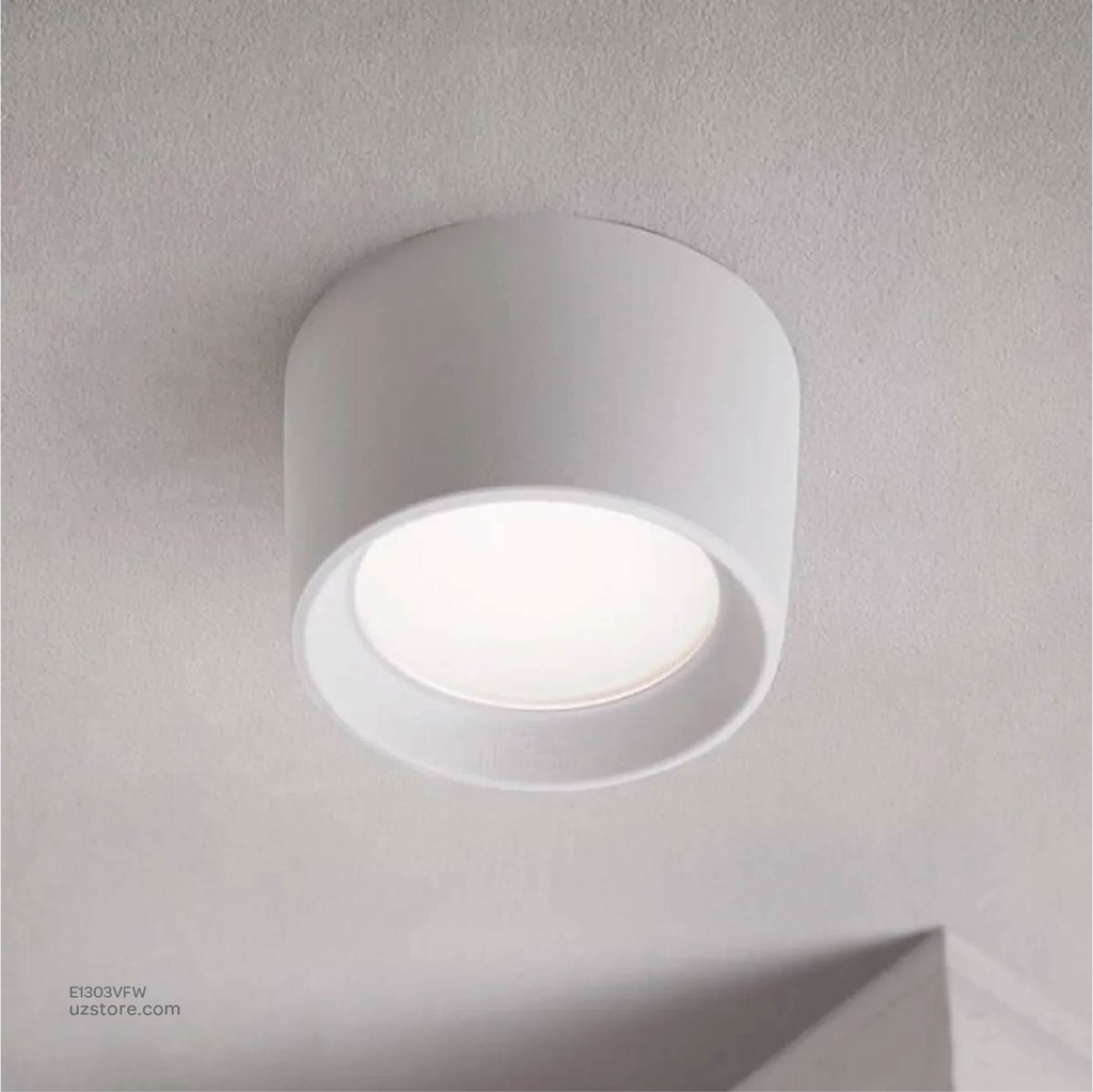 FUMAGALLI LIVIA 160 WHITE GX53 LED 10W SURFACE DOWNLIGHT 3000K BK Made in Italy