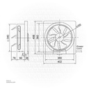 EX.FAN 12" KDK 30 AUHT