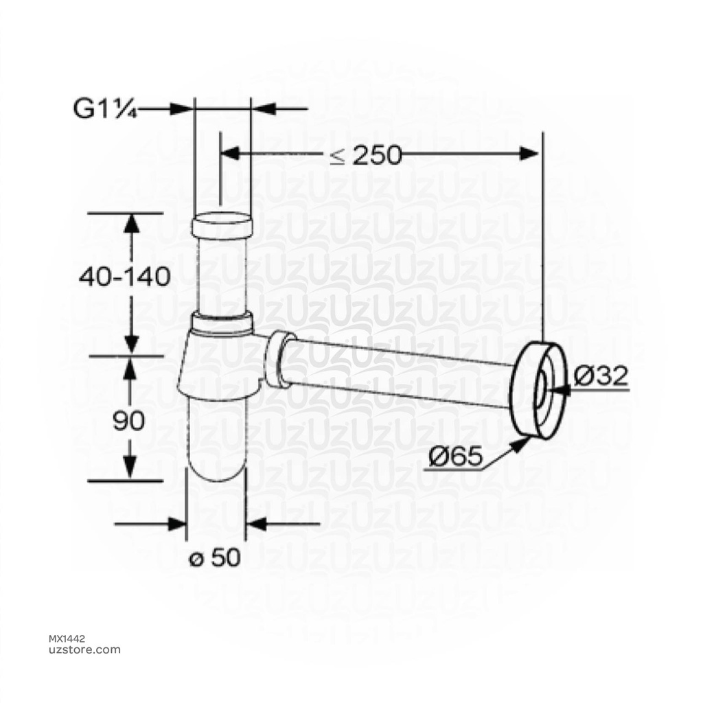 Kludi RAK 1010505 Bottle Trop 11/4''