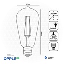 OPPLE LED Filament Lamp 6W Warm White E27 