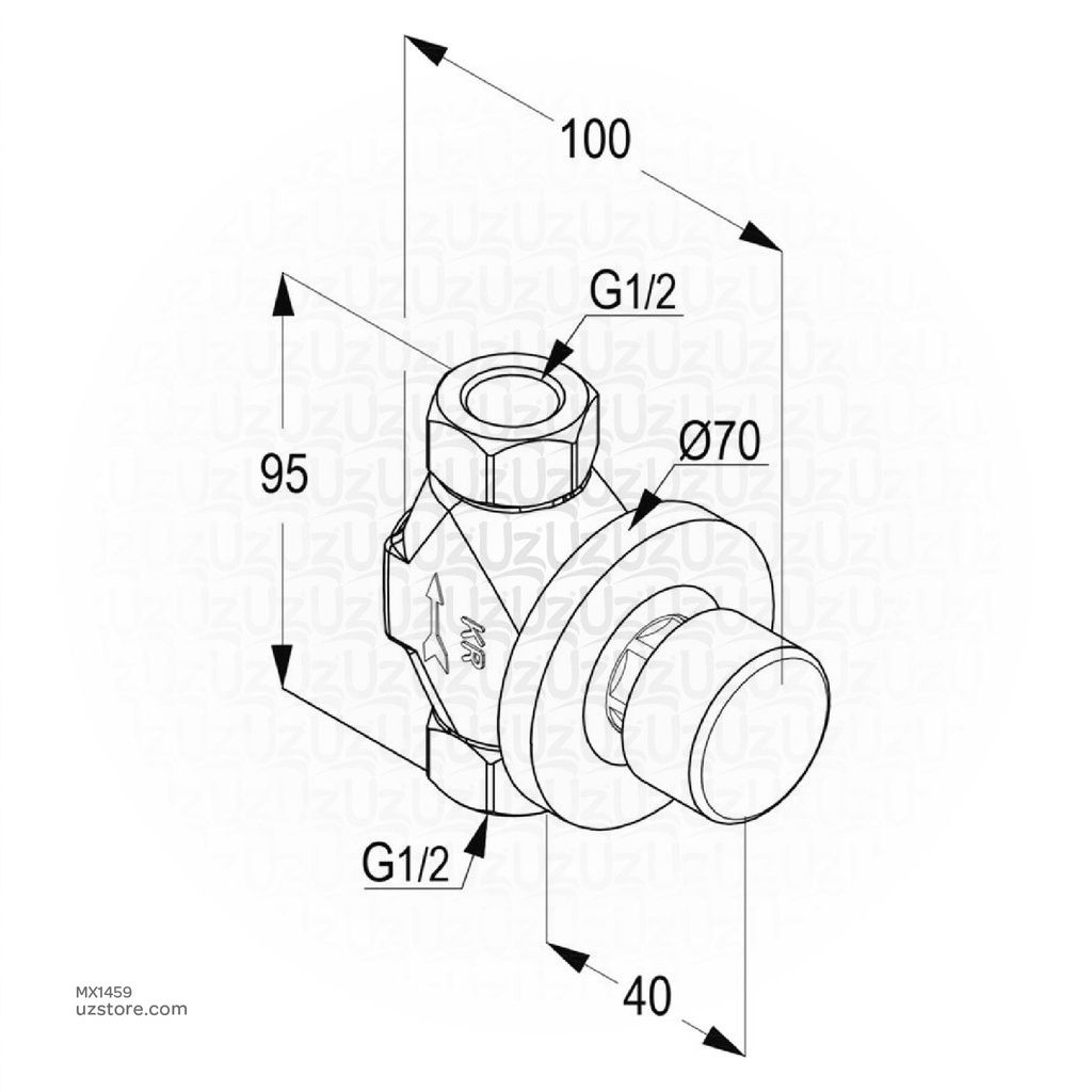 Kludi RAK Concealed Valve Self Closing DN15 RAK 50004