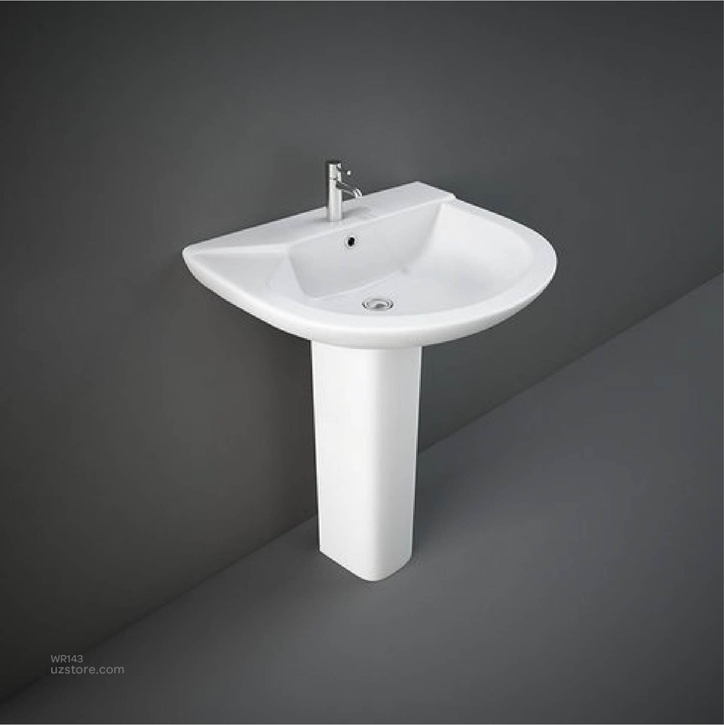 RAK-LIWA Wash Basin Full Pedestal 635x550 MM