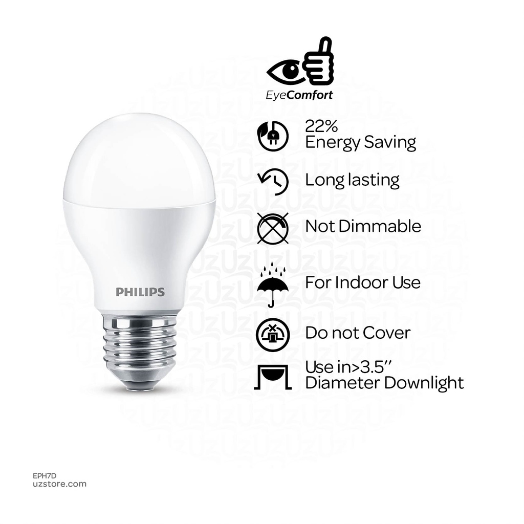 PHILIPS ESS LED Bulb 7W E27 Daylight 6500K