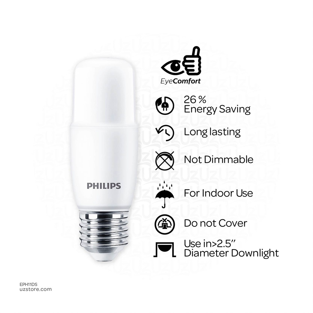 PHILIPS LED ESS DL Stick Lamp 11W E27 Daylight 6500K