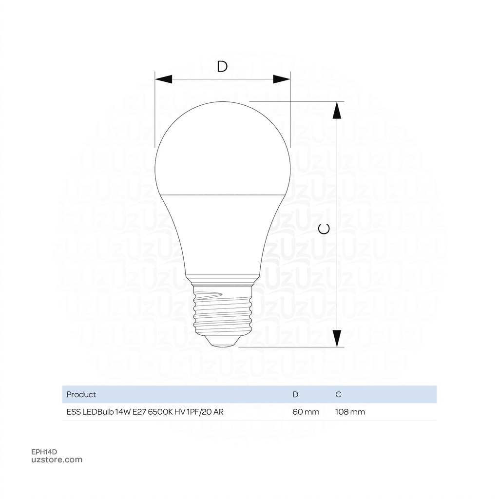 PHILIPS ESS LED Bulb 14W E27 Daylight 6500K