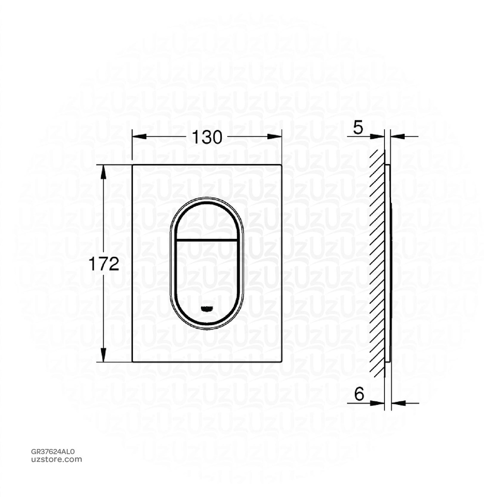 GROHE Arena Cosmopolitan wall plate S 37624AL0