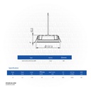 OPPLE LED Down light Rc-UA R125-20W , 3000K Warm White , 540001358400