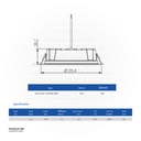 OPPLE LED Down light Rc-UA R200-40W , 5700K Day Light , 540001359200