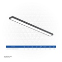 OPPLE LED Linear Light 35W U2-LBG0212003503 , 200*1200 , Black , 4000K Natural White , 529000027800