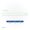 OPPLE LED Linear Light 35W U2-LBG0212003503 , 200*1200 , Black , 4000K Natural White , 529000027800