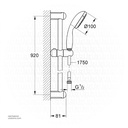 GROHE NTempesta 100 I shower rail set 900 9,5l 27925001