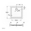 GROHE Acrylic shower tray 800X800 39302000