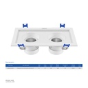 OPPLE LED SpotGR-US-2-16W-3000-24D-WH-GP Warm white 541003340900