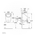 GROHE Bau Ceramic Urinal Top-inlet 39439000