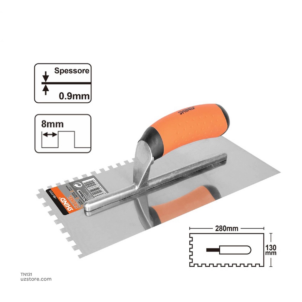 Shind - Rubber plastic handle trowel 37212