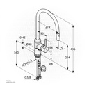 "KLUDI BINGO STAR single lever sink mixer DN 15" 428520578