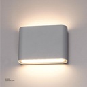 LED Outdoor Wall LIGHT AC-44/S WW Silver