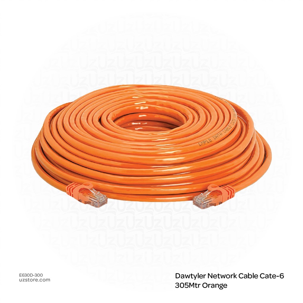 Dawtyler Network Cable Cate-6 305Mtr Orange