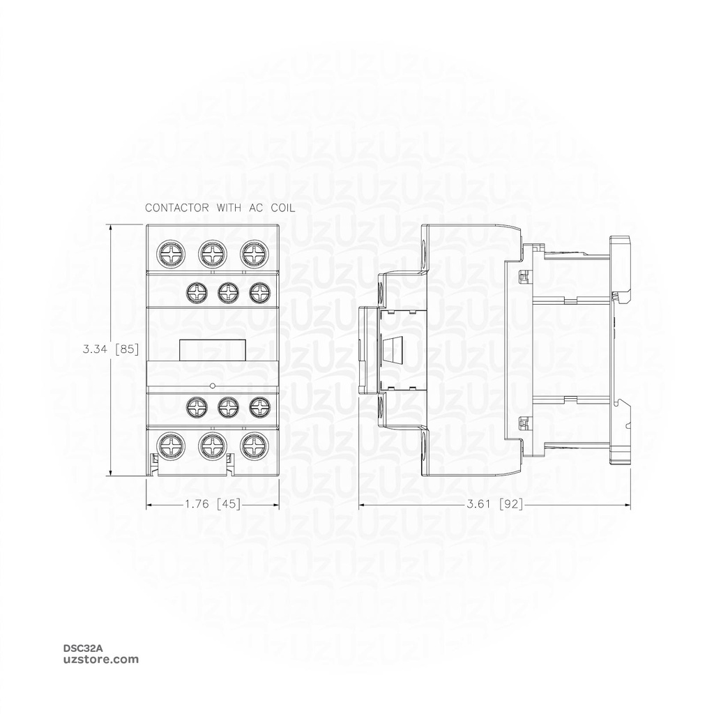 TeSys Schneider Contactor 3P 32A 240V AC coil