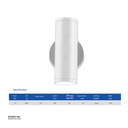 OPPLE LED Outdoor Wall Light 10W-4000K-15D-WH-GP , Natural White 715000002210