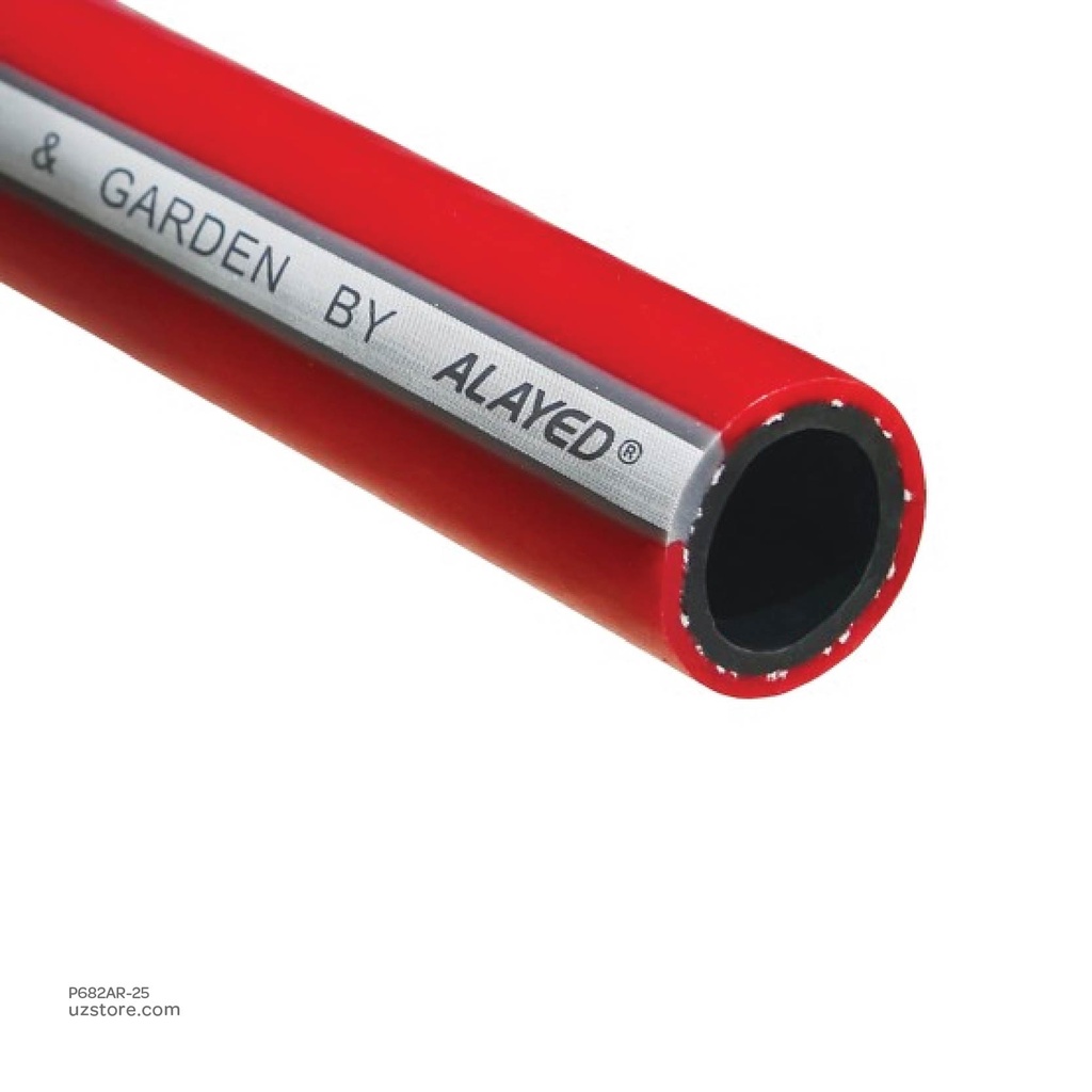 [Al Ayed ] Super Alayed GardenHose Red With Heads- 1/2inch- 25mtr _warranty_10Y