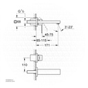 GROHE Eurocube OHM trimset basin 2-h M 19895AL0