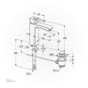 Kludi RAK PROFILE STAR 14060-03 Single Lever XL basin mixer