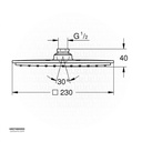 GROHE RSH Allure 230 headshower 9,5l 27480000