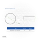 OPPLE US Surface light Round Sm-US R140-24W-3000-WH Warm white , 540001295000