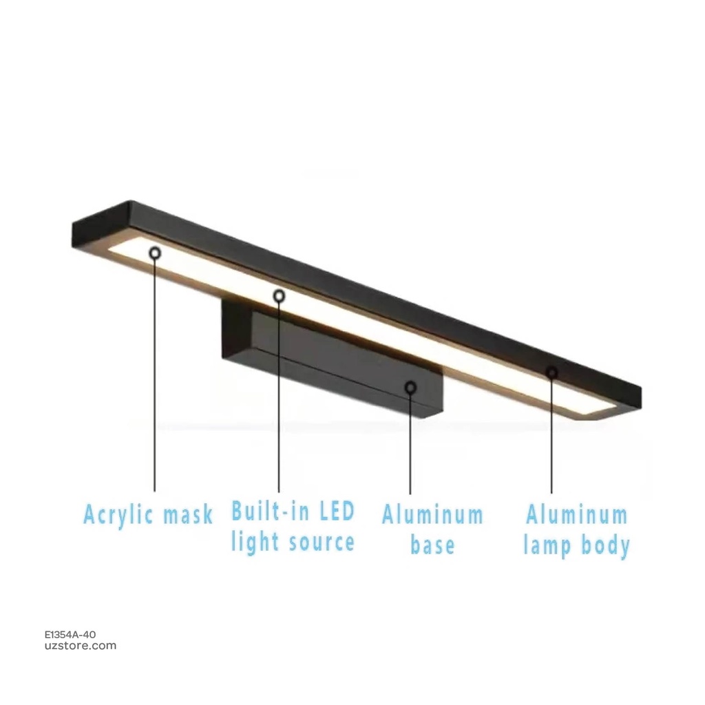 LED Mirror Light Aluminum+Acrylic 40CM WT-110A