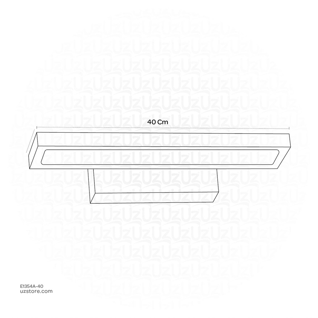 LED Mirror Light Aluminum+Acrylic 40CM WT-110A