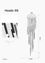 Chandelier 9430/69 BK Q80 H700 245W