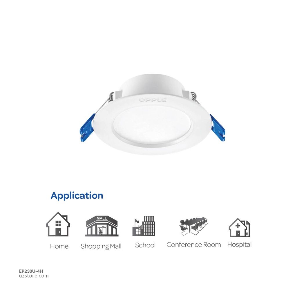 OPPLE LED US DOWNLIGHT RC-US R70 4W 4000-WH-GP Half white