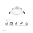 OPPLE LED US DOWNLIGHT Three color RC-US R70 4W 3000K-5700K