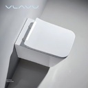 Vlavu wall-hung toilet ( WC ) Rimless dual-flush ，P-trap 180mm , UF seat cover  550x360x310mm CB. 16.0003