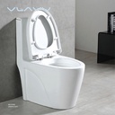 Vlavu WC one piece ( Toilet ) S-trap 250mm , UF seat cover 680x390x780mm CB. 12.0024