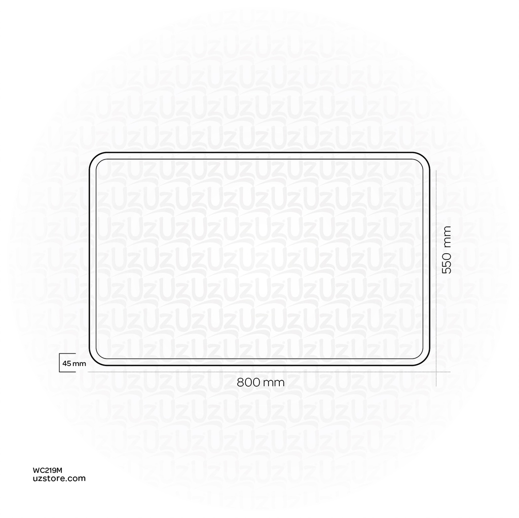 Mirror with LED light KZA-2159080M 800*45*550