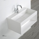 PolyMarble WashBasin and LED Mirror KZA-1206065 650*400*300